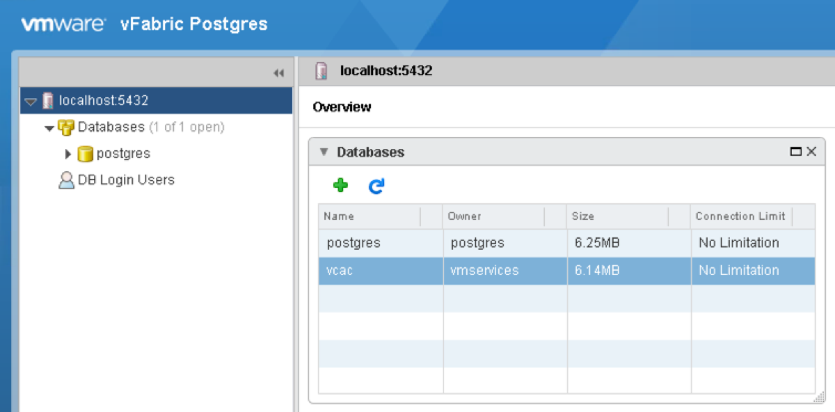 vPostgres Database