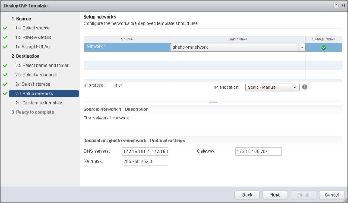 vPostgres Network Settings