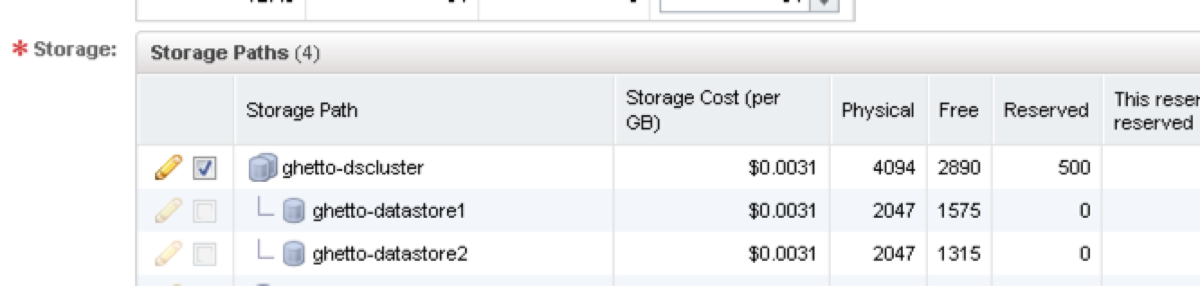 Reservation Config