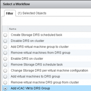 vCO Workflow