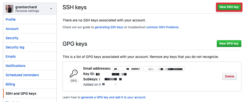 Add SSH Key to GitHub